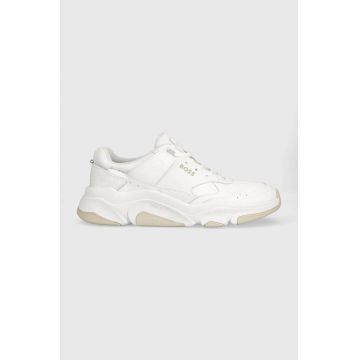 BOSS sneakers Asher culoarea alb, 50487737