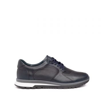 Pantofi sport barbati din piele naturala, Leofex - 519-2 Blue Box