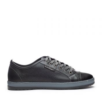 Pantofi sport dama din piele naturala, Leofex- 047-2 Negru box