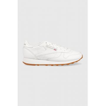 Reebok Classic sneakers din piele culoarea alb