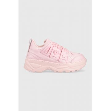 Chiara Ferragni sneakers din piele CF3100_012 culoarea roz, EYE FLY