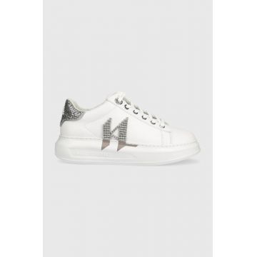 Karl Lagerfeld sneakers din piele KL62516D KAPRI culoarea alb