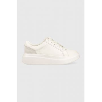 UGG sneakers din piele Scape Lace culoarea gri, 1130763