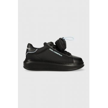 Karl Lagerfeld sneakers din piele KAPRI culoarea negru