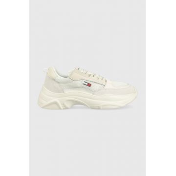 Tommy Jeans sneakers LIGHTWEIGHT SHOE culoarea bej, EN0EN02081