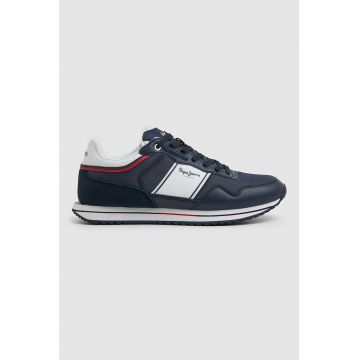 Pantofi sport low cut cu insertii de piele intoarsa