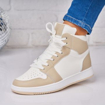 Sneakersi dama Piele Ecologica Bej Jezryn A3917