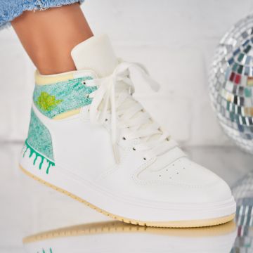 Adidasi Dama Verzi din Piele Ecologica Nadia X8276