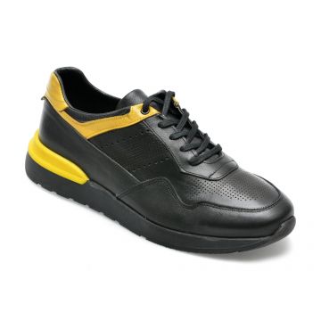 Pantofi sport GRYXX negri, M6039, din piele naturala