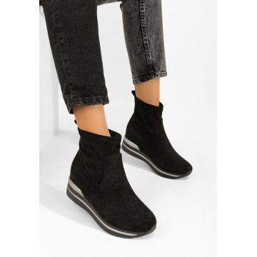 Sneakers dama cu platforma ascunsa Dermira V2 negri