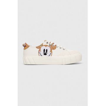 Desigual sneakers MICKEY CORK culoarea alb, 23SSKP10.1000