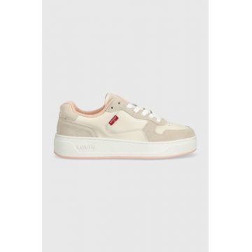 Levi's sneakers din piele Glide S culoarea bej, D7522.0004