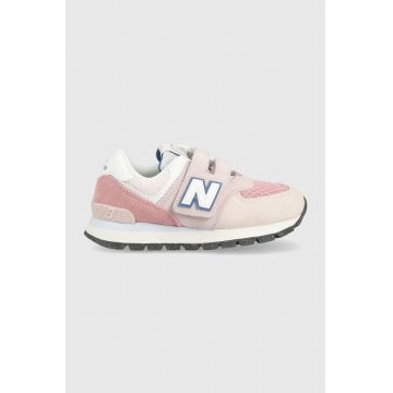 New Balance sneakers pentru copii culoarea roz