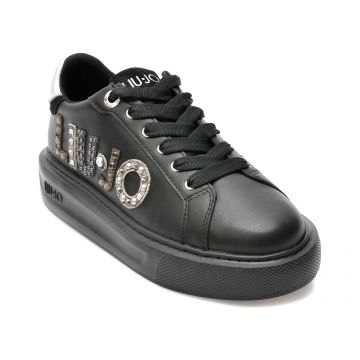 Pantofi sport LIU JO negri, KYLIE10, din piele ecologica