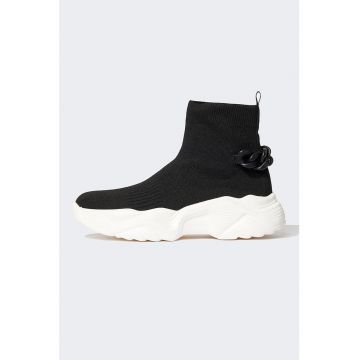 Pantofi sport slip-on inalti - cu design soseta