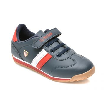 Pantofi sport US POLO ASSN bleumarin, BONI WT, din piele ecologica