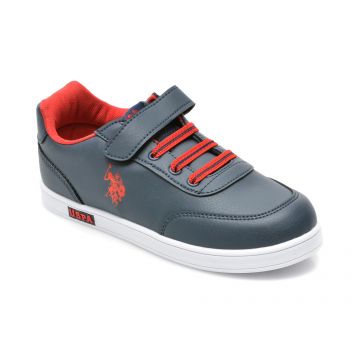 Pantofi sport US POLO ASSN bleumarin, CAMERON WT, din piele ecologica