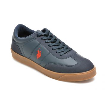 Pantofi sport US POLO ASSN bleumarin, HUGO, din piele ecologica