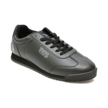 Pantofi sport US POLO ASSN negri, DEEP, din piele ecologica