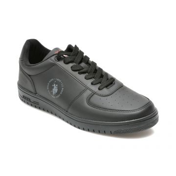 Pantofi sport US POLO ASSN negri, DIMLER, din piele ecologica