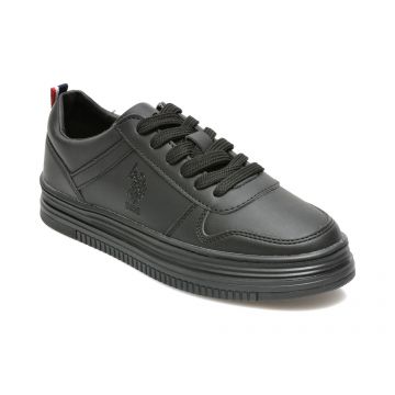 Pantofi sport US POLO ASSN negri, SURI, din piele ecologica