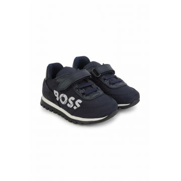 BOSS sneakers pentru copii culoarea albastru marin