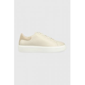 Marc O'Polo sneakers din piele culoarea bej