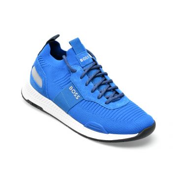 Pantofi sport BOSS albastri, 596, din material textil