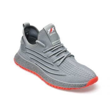 Pantofi sport GRYXX gri, E620016, din material textil