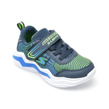 Pantofi sport SKECHERS bleumarin, ERUPTERS IV, din material textil si piele ecologica