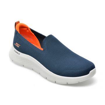 Pantofi sport SKECHERS bleumarin, GO WALK FLEX, din material textil