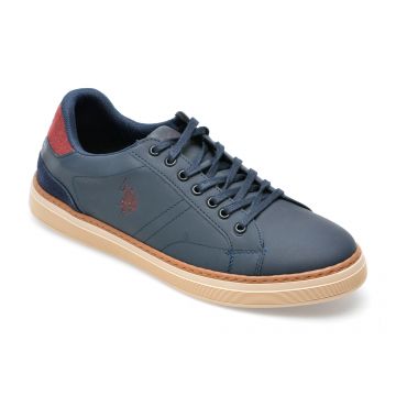 Pantofi sport US POLO ASSN bleumarin, ELDO2PR, din piele ecologica