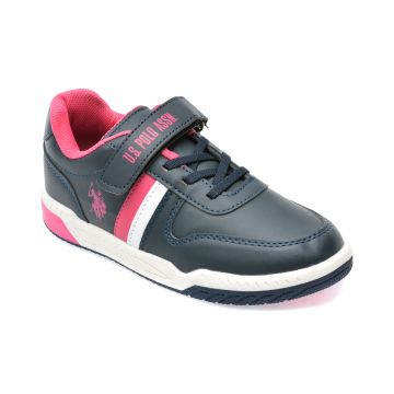 Pantofi sport US POLO ASSN bleumarin, WANJR2P, din piele ecologica