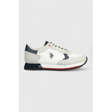 U.S. Polo Assn. sneakers CLEEF culoarea alb