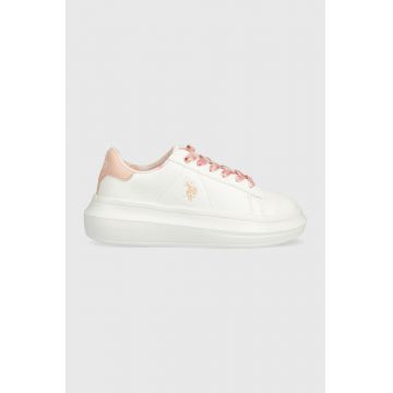 U.S. Polo Assn. sneakers pentru copii culoarea alb