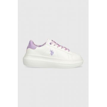 U.S. Polo Assn. sneakers pentru copii culoarea alb