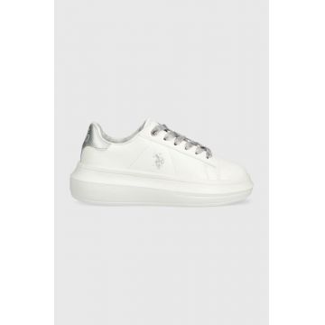 U.S. Polo Assn. sneakers pentru copii culoarea alb