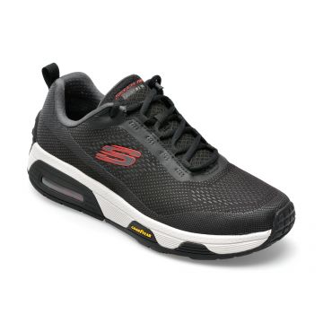 Pantofi sport SKECHERS negri, SKECH-AIR EXTREME V2, din material textil
