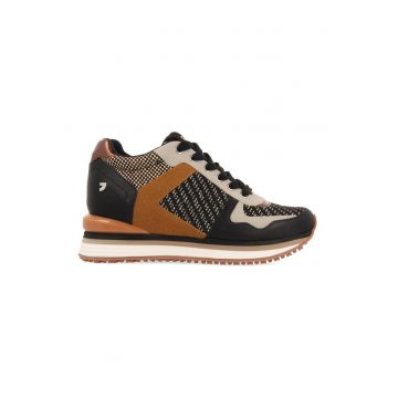 Pantofi sport wedge de piele ecologica Sonlez Pantofi sport wedge de piele ecologica Sonlez