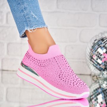 Adidasi Dama Fucsia din Textil Naman A4729