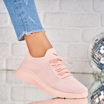Adidasi Dama Roz din Textil Lazera