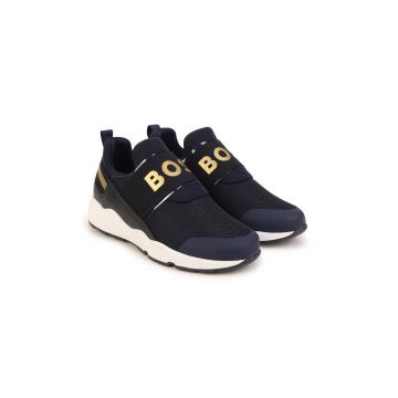 BOSS sneakers pentru copii culoarea albastru marin