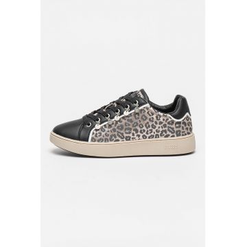 Pantofi sport cu insertii cu animal print