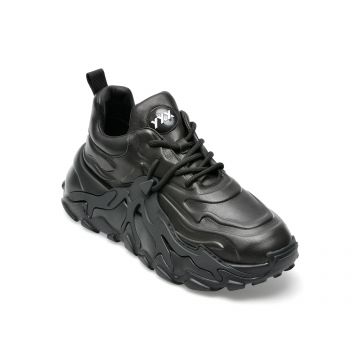 Pantofi sport GRYXX negri, 22068, din piele naturala