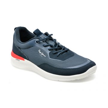 Pantofi sport PEPE JEANS bleumarin, MS30926, din material textil