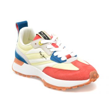 Pantofi sport PEPE JEANS multicolor, LS31485, din piele ecologica