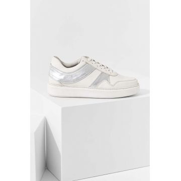 Answear Lab sneakers din piele x colecția limitată SISTERHOOD culoarea argintiu