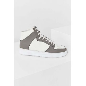 Answear Lab sneakers din piele x colecția limitată SISTERHOOD culoarea gri