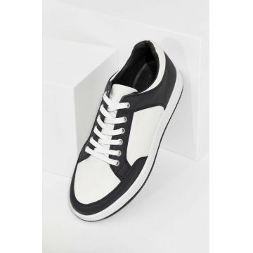 Answear Lab sneakers din piele x colecția limitată SISTERHOOD culoarea negru