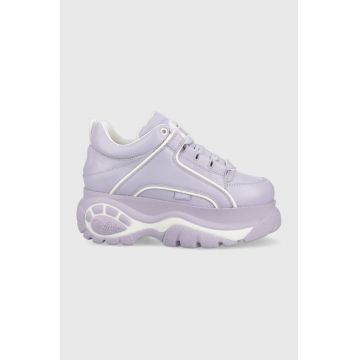Buffalo sneakers din piele 1339-14 2.0 culoarea violet, 1533296
